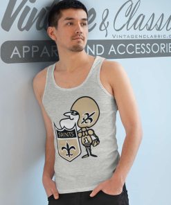 New Orleans Saints Sir Saint Logo Tank Top Racerback