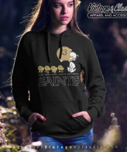 New Orleans Saints Snoopy Woodstock Team Walking Hoodie