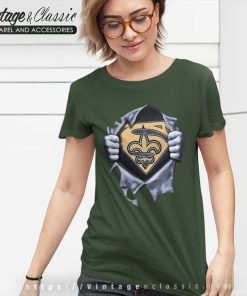 New Orleans Saints Superman Logo Women TShirt