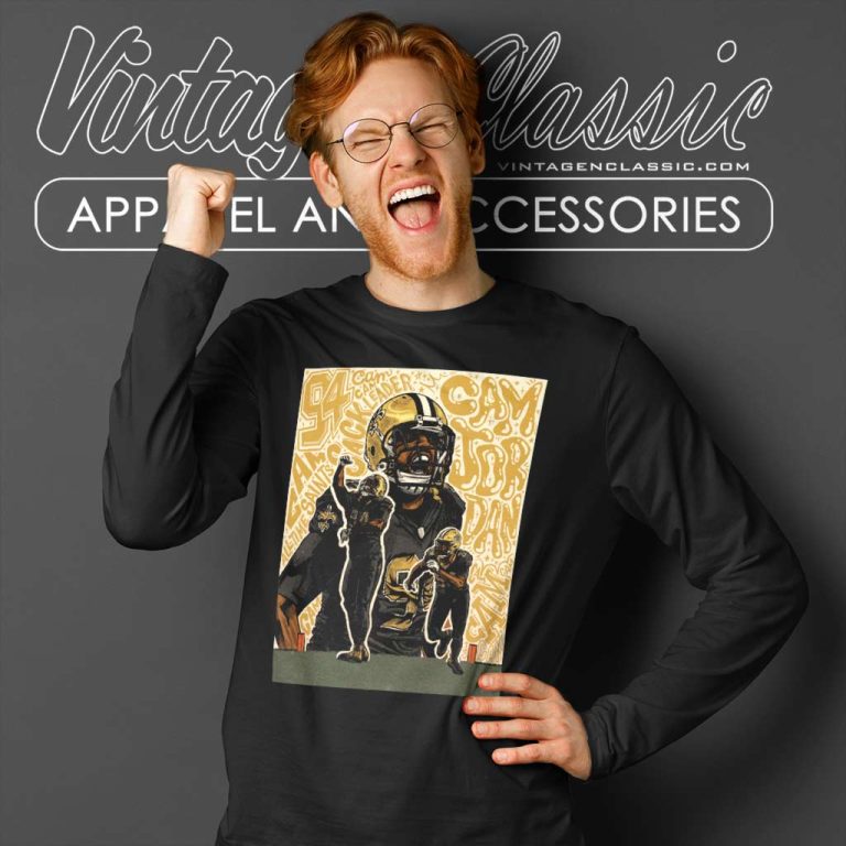 New Orleans Saints The Man Cam Long Sleeve Tee New Orleans Saints The Man Cam Long Sleeve Tee