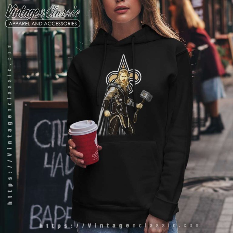 New Orleans Saints Thor Marvel Nfl Hoodie New Orleans Saints Thor Marvel Nfl Hoodie