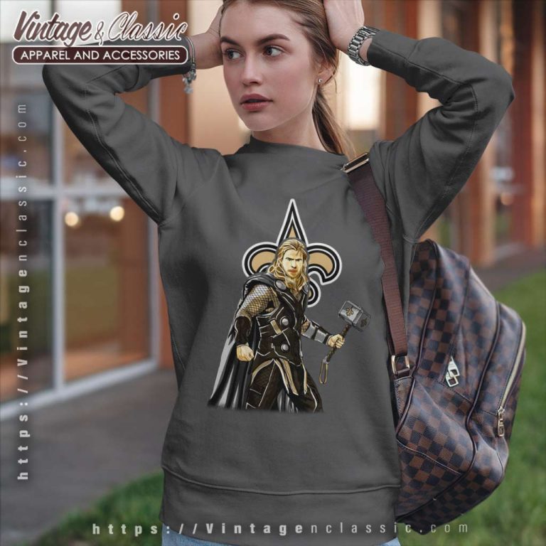 New Orleans Saints Thor Marvel Nfl Sweatshirt New Orleans Saints Thor Marvel Nfl Sweatshirt