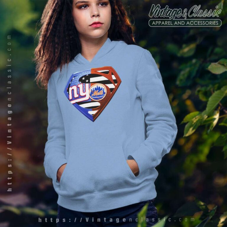 New York Giants And New York Mets Superman Hoodie New York Giants And New York Mets Superman Hoodie