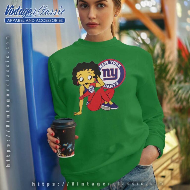 New York Giants Betty Boop Nfl Sweatshirt New York Giants Betty Boop Nfl Sweatshirt