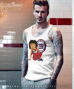 New York Giants Betty Boop Nfl Tank Top Racerback