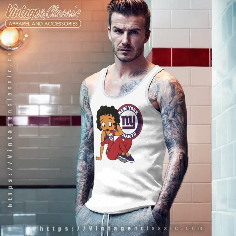 New York Giants Betty Boop Nfl Tank Top Racerback New York Giants Betty Boop Nfl Tank Top Racerback
