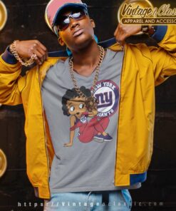 New York Giants Betty Boop Nfl V Neck TShirt