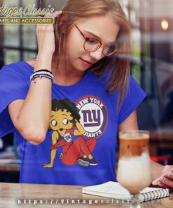 New York Giants Betty Boop Nfl Women TShirt