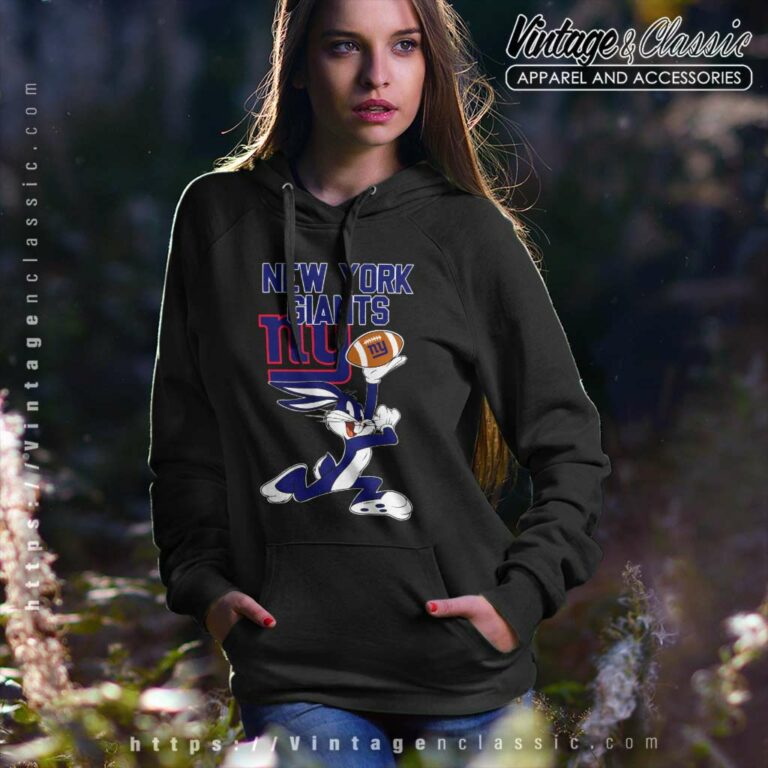 New York Giants Bunny Football Hoodie New York Giants Bunny Football Hoodie