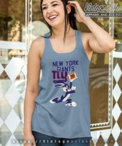 New York Giants Bunny Football Tank Top Racerback