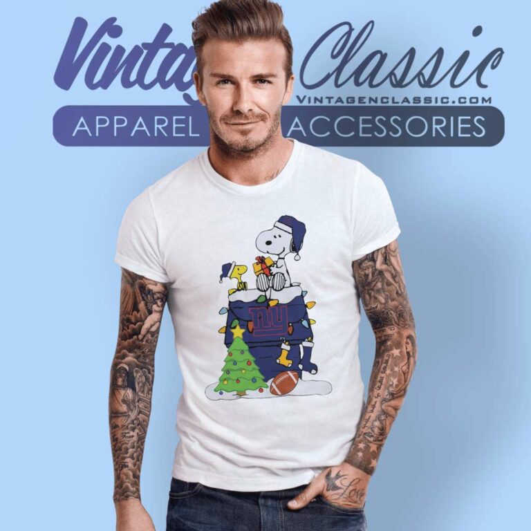 New York Giants Christmas Snoopy Woodstock T Shirt New York Giants Christmas Snoopy Woodstock T Shirt