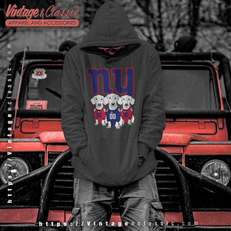 New York Giants Dachshund Dogs Hoodie New York Giants Dachshund Dogs Hoodie