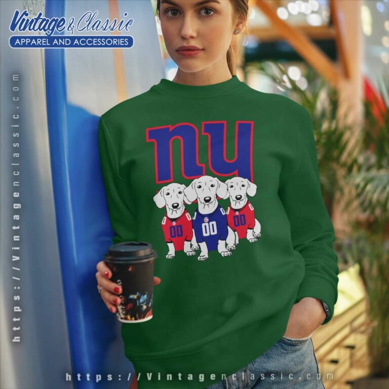New York Giants Dachshund Dogs Sweatshirt New York Giants Dachshund Dogs Sweatshirt