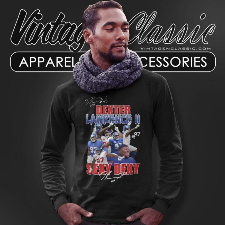 New York Giants Dexter Lawrence Ii Sexy Dexy Long Sleeve Tee New York Giants Dexter Lawrence Ii Sexy Dexy Long Sleeve Tee