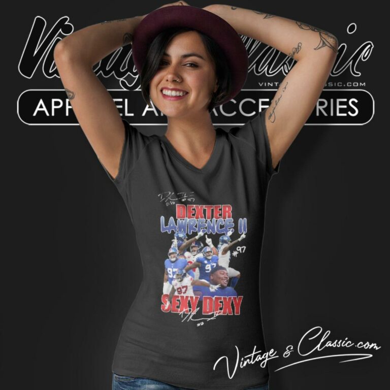New York Giants Dexter Lawrence Ii Sexy Dexy V Neck TShirt New York Giants Dexter Lawrence Ii Sexy Dexy V Neck TShirt