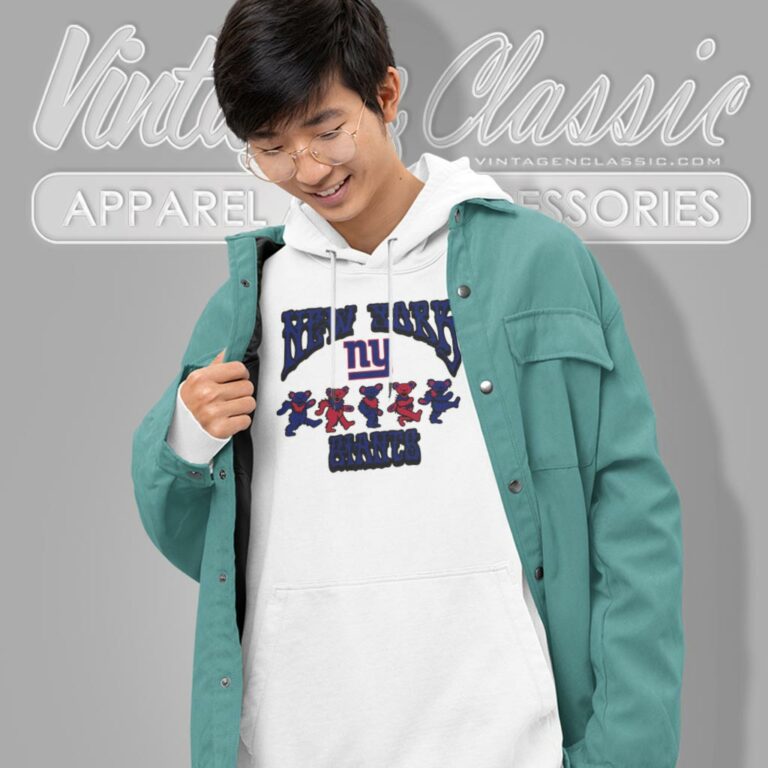 New York Giants Grateful Dead Dancing Bears Hoodie New York Giants Grateful Dead Dancing Bears Hoodie