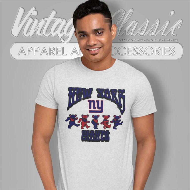 New York Giants Grateful Dead Dancing Bears T Shirt New York Giants Grateful Dead Dancing Bears T Shirt