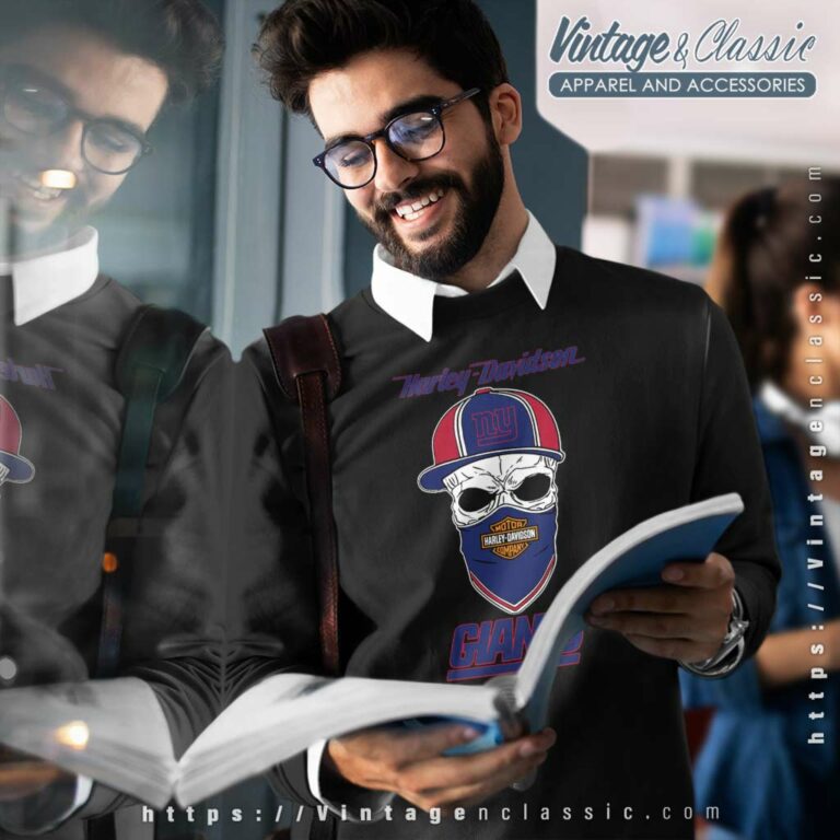 New York Giants Harley Skull Sweatshirt New York Giants Harley Skull Sweatshirt