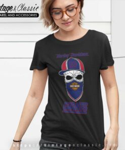 New York Giants Harley Skull Women TShirt