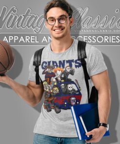 New York Giants Horror Movies Characters Halloween Shirt