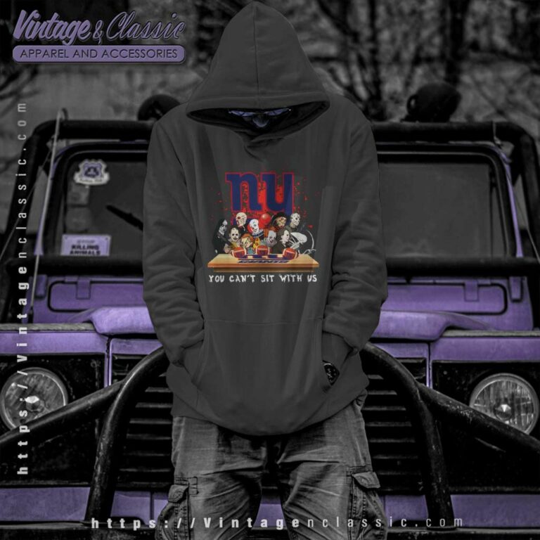 New York Giants Horror Movies You Cant Sit With Us Halloween Hoodie New York Giants Horror Movies You Cant Sit With Us Halloween Hoodie