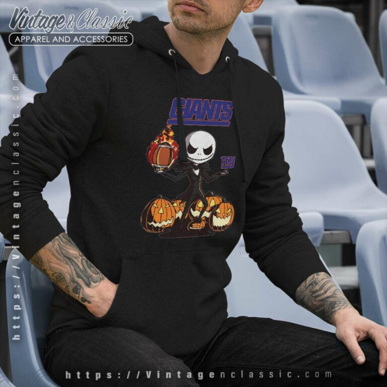 New York Giants Jack Skellington Halloween Hoodie New York Giants Jack Skellington Halloween Hoodie