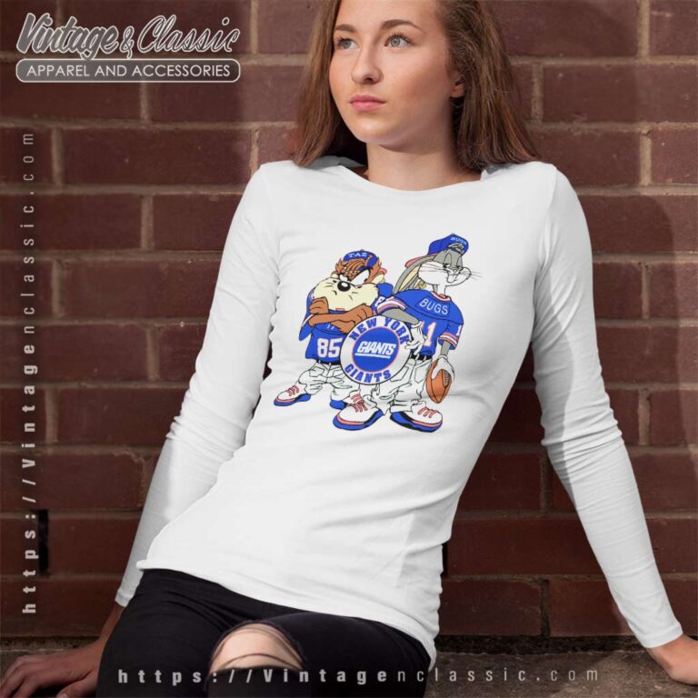 New York Giants Looney Tunes Long Sleeve Tee New York Giants Looney Tunes Long Sleeve Tee