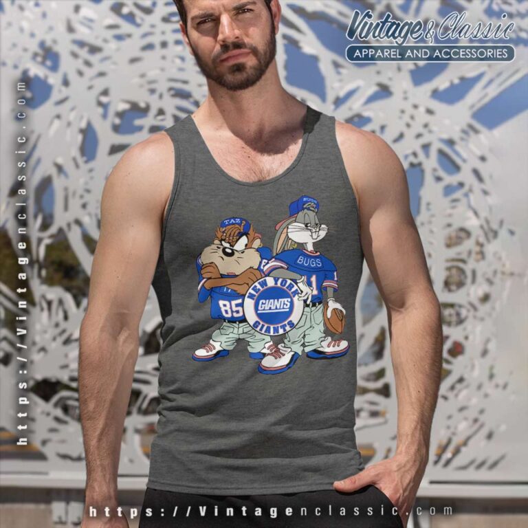New York Giants Looney Tunes Tank Top Racerback New York Giants Looney Tunes Tank Top Racerback