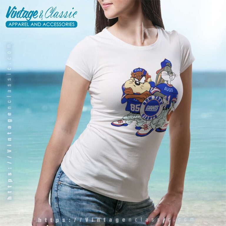 New York Giants Looney Tunes Women TShirt New York Giants Looney Tunes Women TShirt