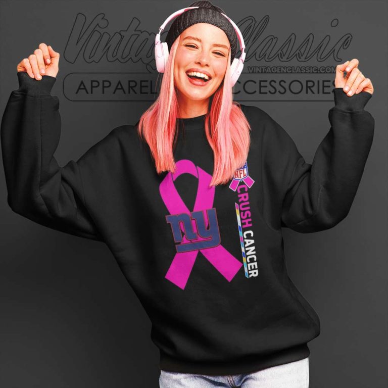 New York Giants Nfl Crush Cancer 2023 Sweatshirt New York Giants Nfl Crush Cancer 2023 Sweatshirt