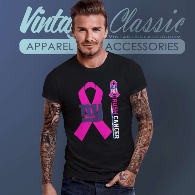 New York Giants Nfl Crush Cancer 2023 T Shirt New York Giants Nfl Crush Cancer 2023 T Shirt