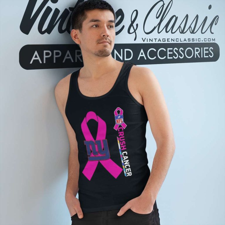 New York Giants Nfl Crush Cancer 2023 Tank Top Racerback New York Giants Nfl Crush Cancer 2023 Tank Top Racerback