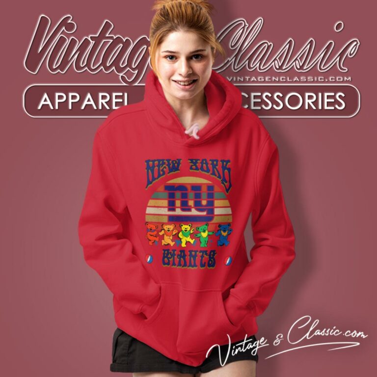 New York Giants Nfl Grateful Dancing Bears Retro Hoodie New York Giants Nfl Grateful Dancing Bears Retro Hoodie