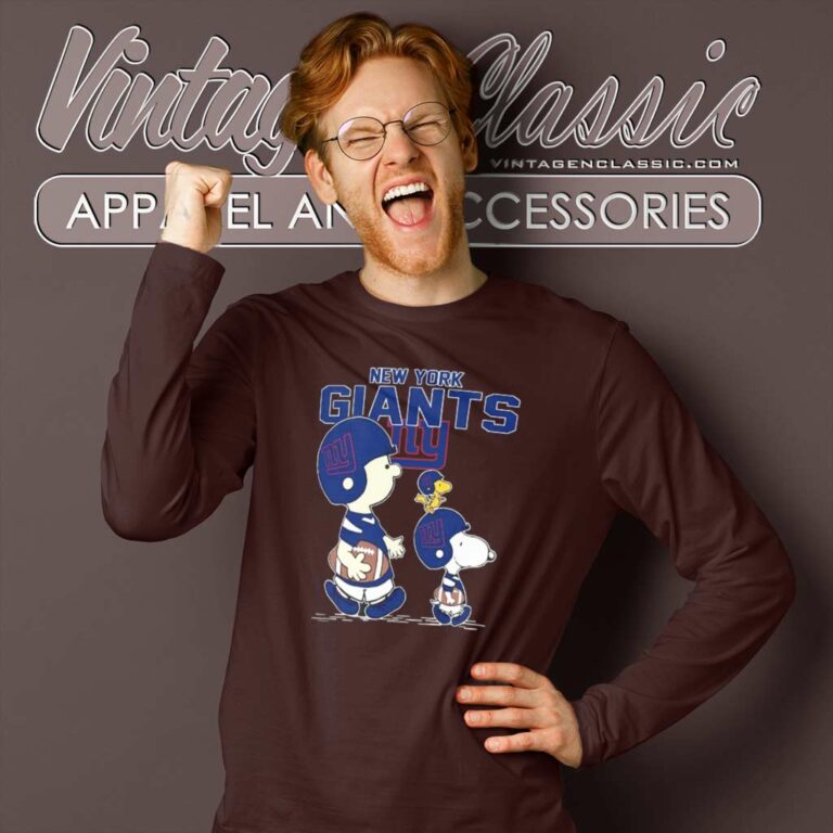 New York Giants Nfl Lets Play Football Together Snoopy Long Sleeve Tee New York Giants Nfl Lets Play Football Together Snoopy Long Sleeve Tee