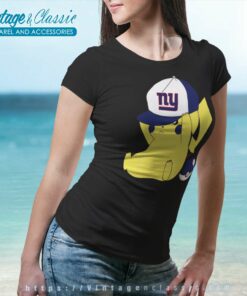 New York Giants Pikachu Nfl Football Women TShirt