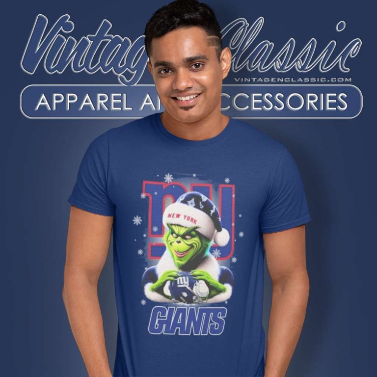 New York Giants Santa Grinch Christmas Love T Shirt New York Giants Santa Grinch Christmas Love T Shirt