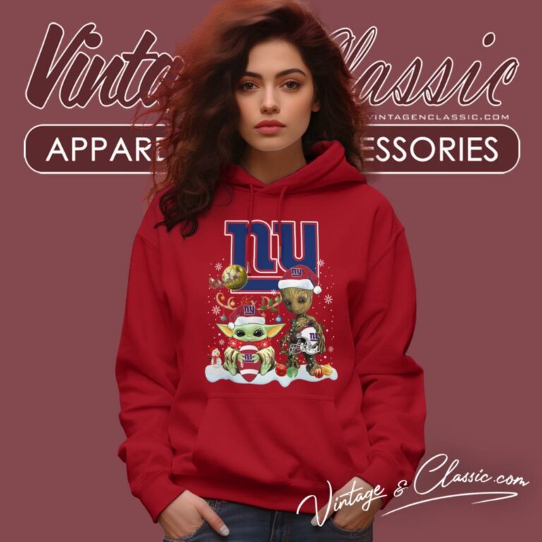 New York Giants Shirt Baby Yoda And Groot Santa Christmas Hoodie New York Giants Shirt Baby Yoda And Groot Santa Christmas Hoodie