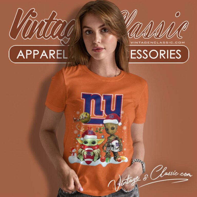 New York Giants Shirt Baby Yoda And Groot Santa Christmas Women T Shirt New York Giants Shirt Baby Yoda And Groot Santa Christmas Women T Shirt