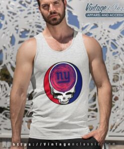 New York Giants Shirt Nfl Grateful Dead Logo 4 New York Giants Shirt Nfl Grateful Dead Logo Tank Top Racerback