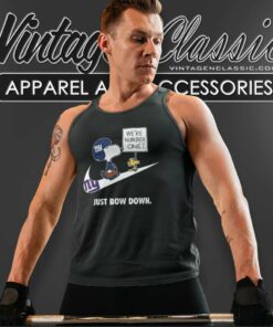 New York Giants Snoopy Are Number One Shirt Nike Just Bow Down Tank Top Racerback