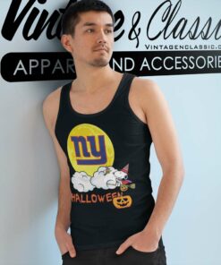 New York Giants Snoopy Halloween Tank Top Racerback