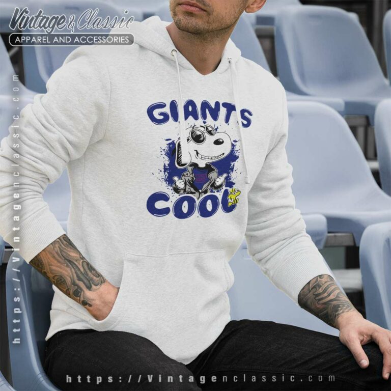 New York Giants Snoopy Joe Cool Hoodie New York Giants Snoopy Joe Cool Hoodie