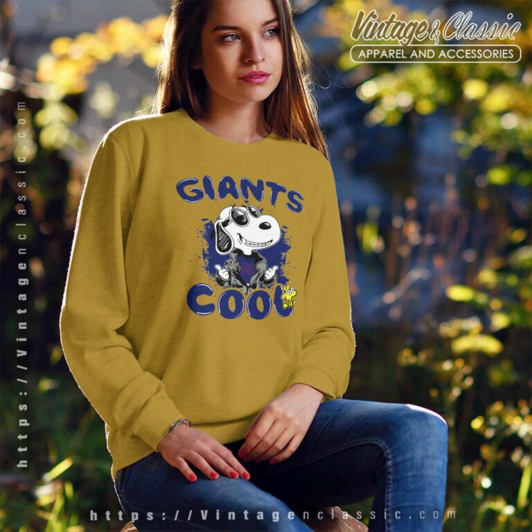New York Giants Snoopy Joe Cool Sweatshirt New York Giants Snoopy Joe Cool Sweatshirt