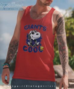 New York Giants Snoopy Joe Cool Tank Top Racerback