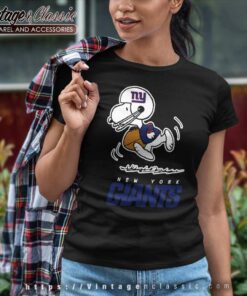 New York Giants Snoopy Shirt Nfl Football Women TShirt