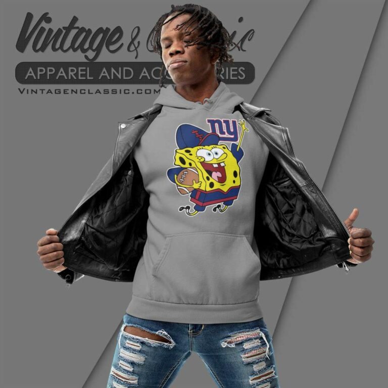 New York Giants Spongebob Hoodie New York Giants Spongebob Hoodie
