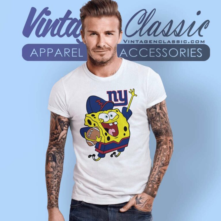 New York Giants Spongebob T Shirt New York Giants Spongebob T Shirt