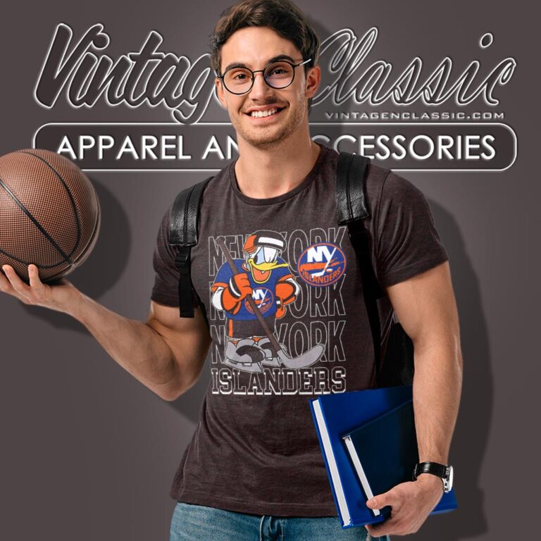 New York Islanders Donald Duck Hockey Shirt T shirt New York Islanders Donald Duck Hockey Shirt T shirt