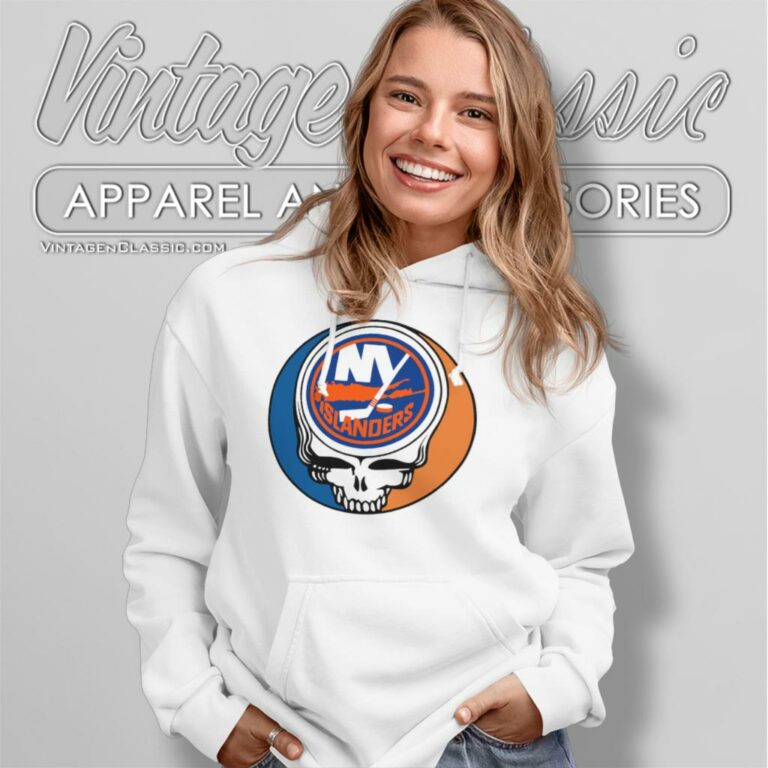 New York Islanders Grateful Dead Steal Your Face Hoodie New York Islanders Grateful Dead Steal Your Face Hoodie
