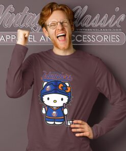 New York Islanders Hello Kitty Shirt Long Sleeve Tee